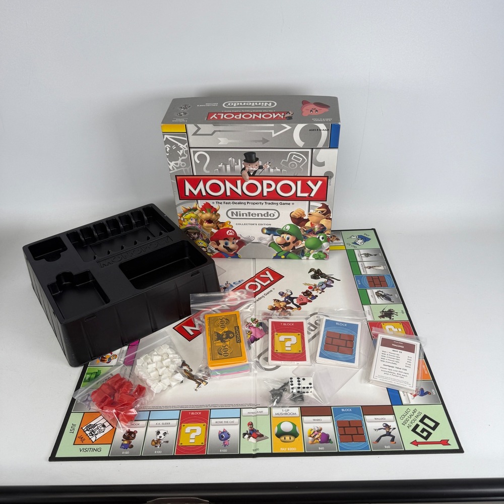Nintendo Monopoly Collector's Edition Board Game 2011 USAopoly Mario Zelda Samus